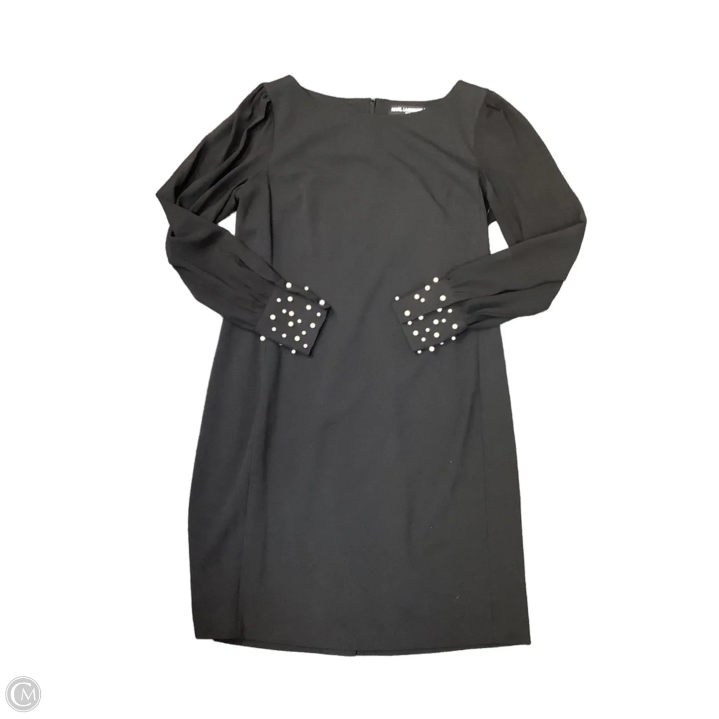 Dress Designer By Karl Lagerfeld In Black, Size: L