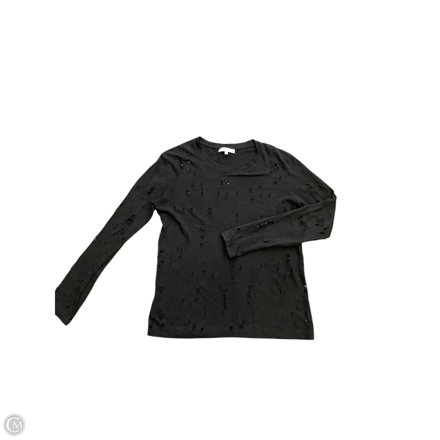 Top Long Sleeve By Cmb In Black, Size: Xs