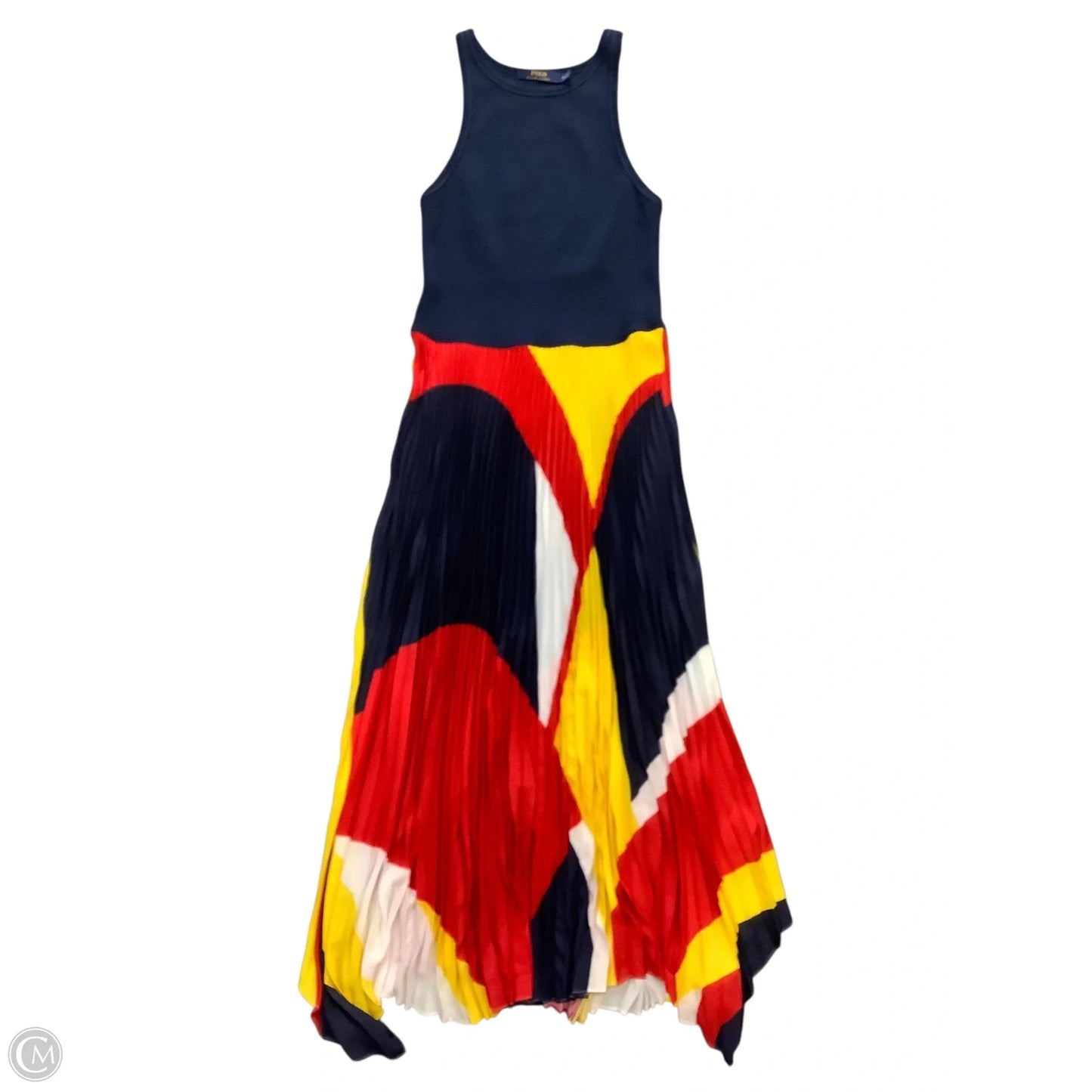 Dress Casual Maxi By Polo Ralph Lauren In Navy, Size: M