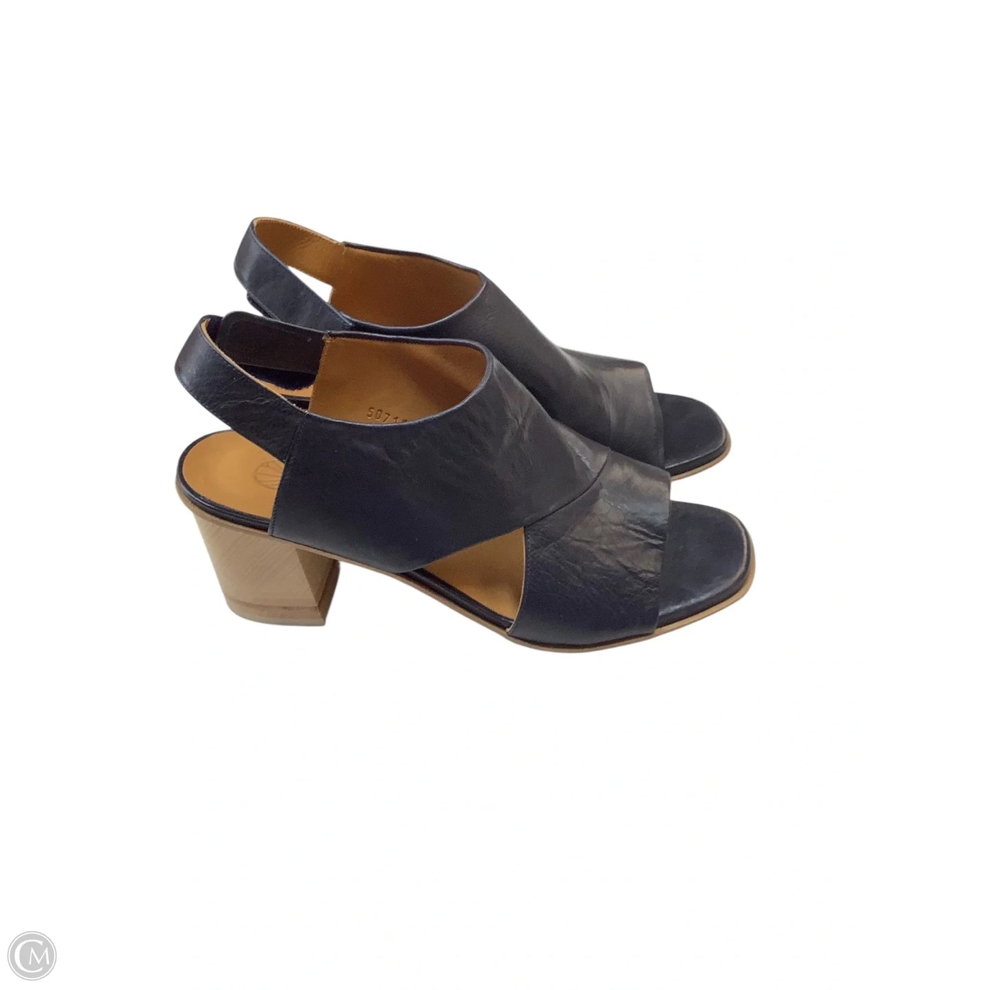 Sandals Heels Wedge By Cma In Navy, Size: 8