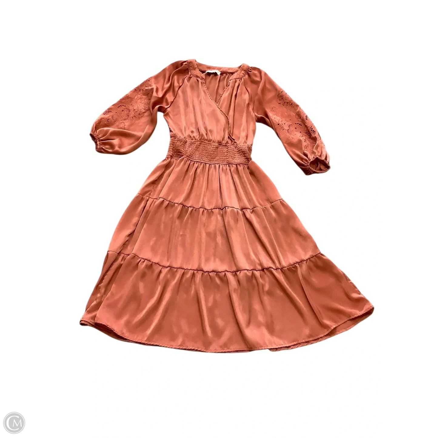 Dress Casual Midi By Penelope Rose In Orange, Size: M