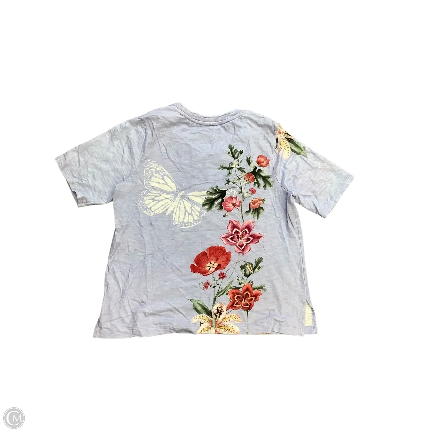 Top Short Sleeve By Chicos In Purple, Size: L