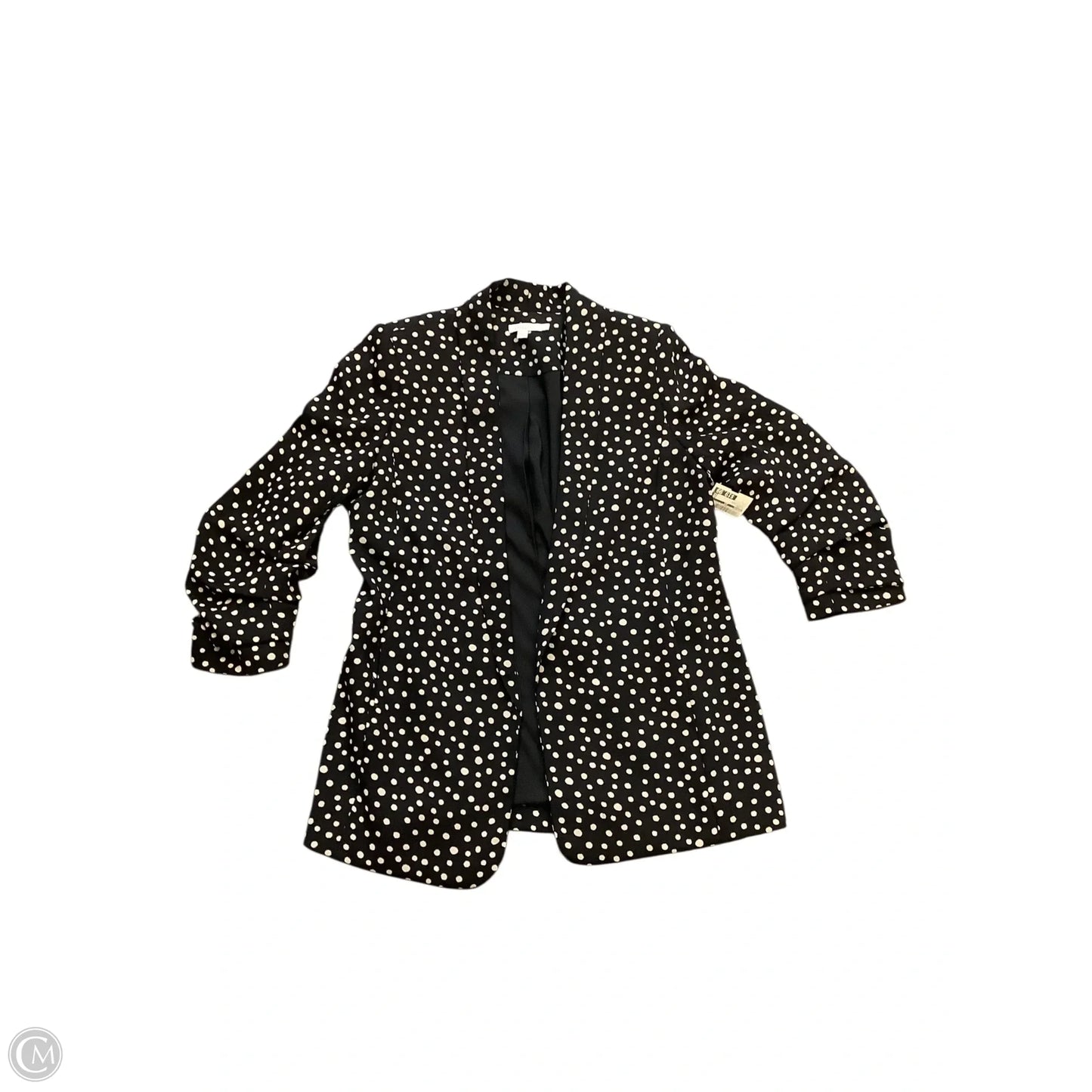 Blazer By Chicos In Black & Cream, Size: S