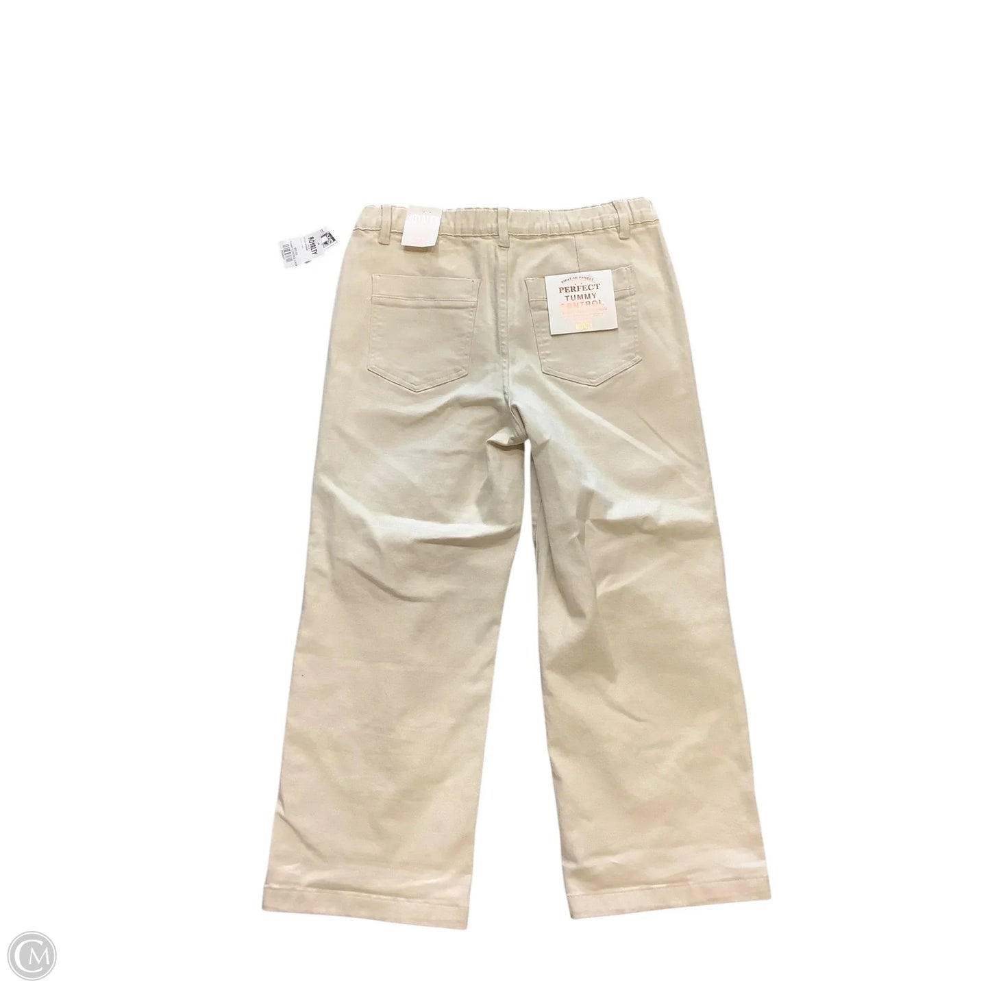 Jeans Wide Leg By Royalty In Cream, Size: L