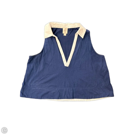 Top Sleeveless By Maeve In Navy, Size: L