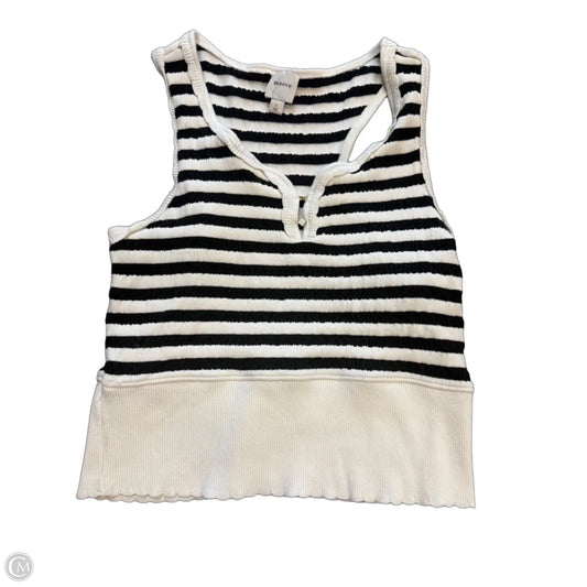 Top Sleeveless By Maeve In Black & Cream, Size: L