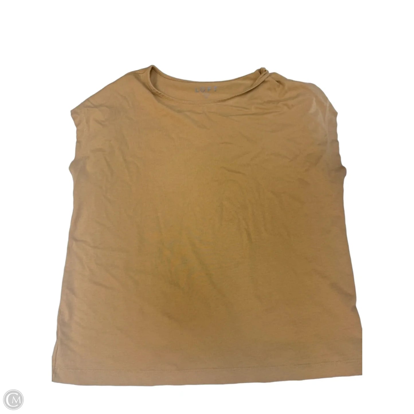 Top Sleeveless Basic By Loft In Tan, Size: M