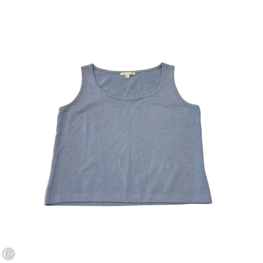Top Sleeveless By St. John In Blue, Size: L