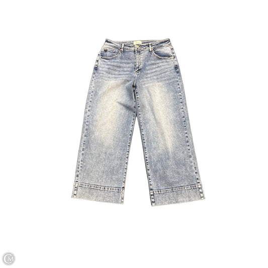 Jeans Flared By Kancan In Blue Denim, Size: 12