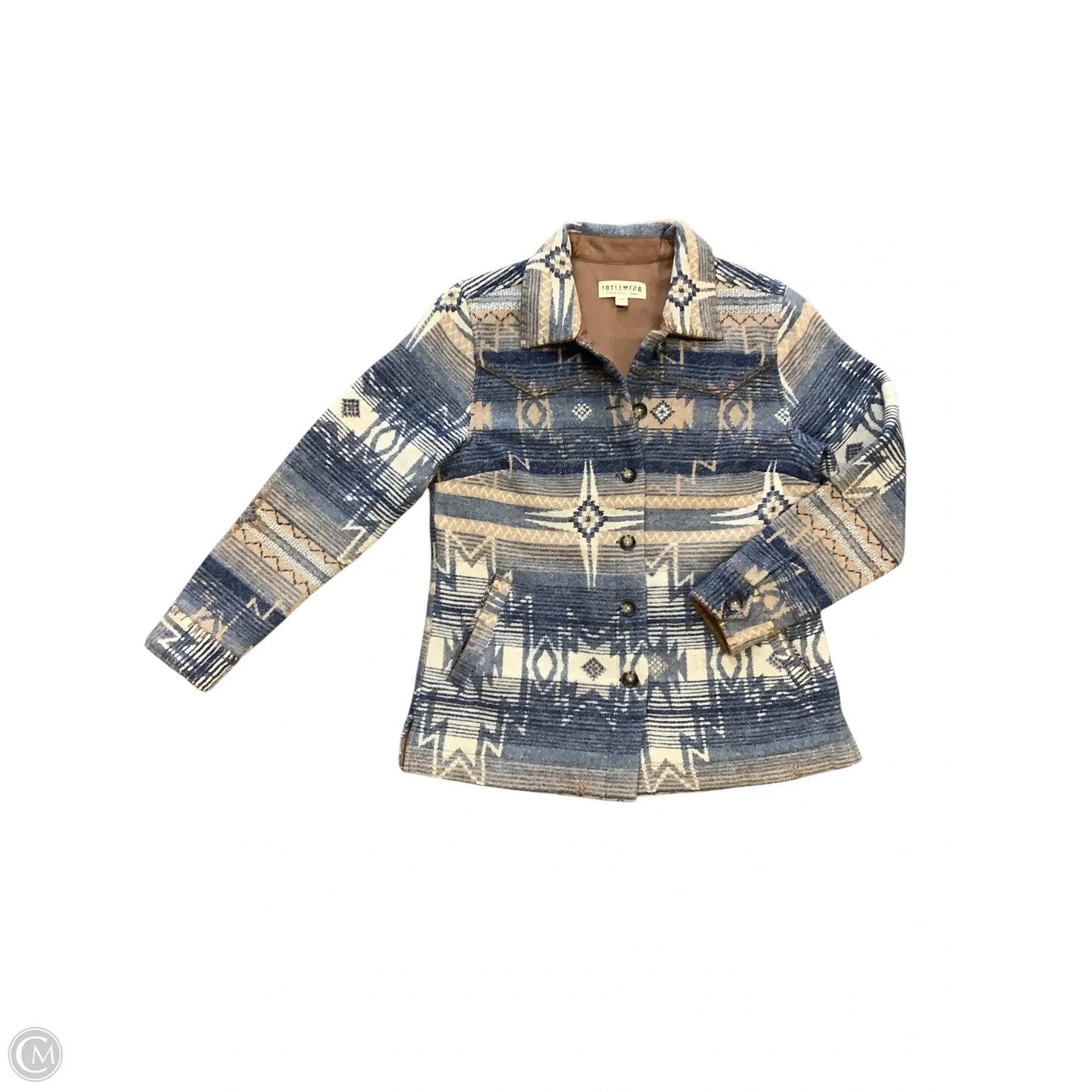 Jacket Other By Cmb In Brown blue, Size: S