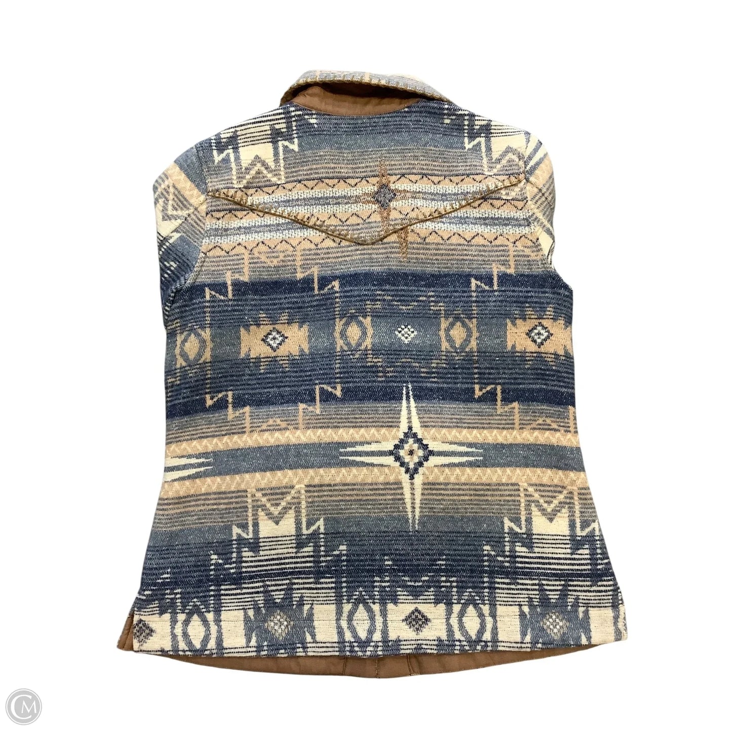 Jacket Other By Cmb In Brown blue, Size: S