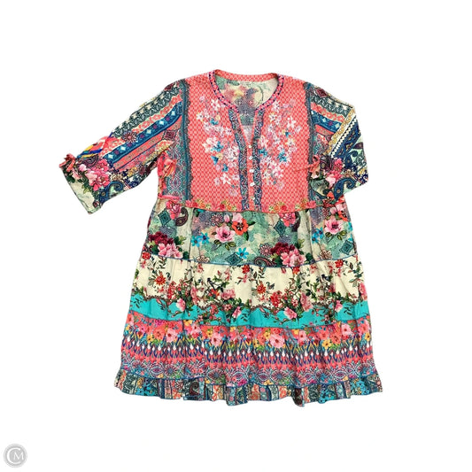 Dress Casual Midi By John Mark In Multi-colored, Size: 2x
