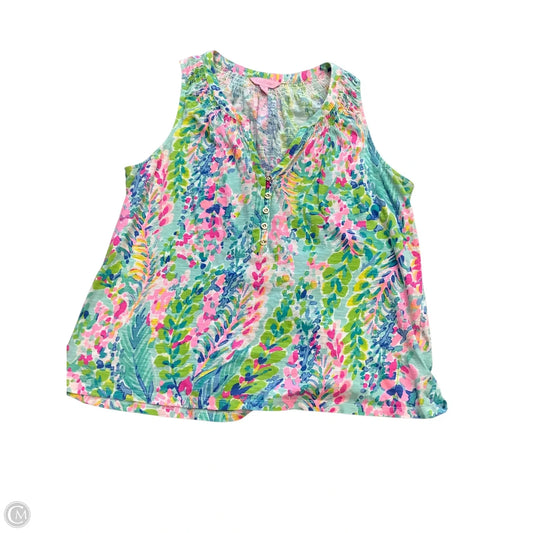 Top Sleeveless Designer By Lilly Pulitzer In Multi-colored, Size: M