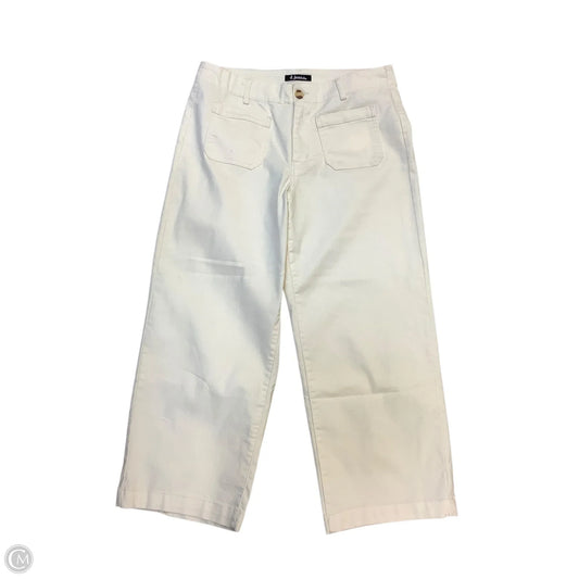 Jeans Cropped By D Jeans In Cream, Size: 14