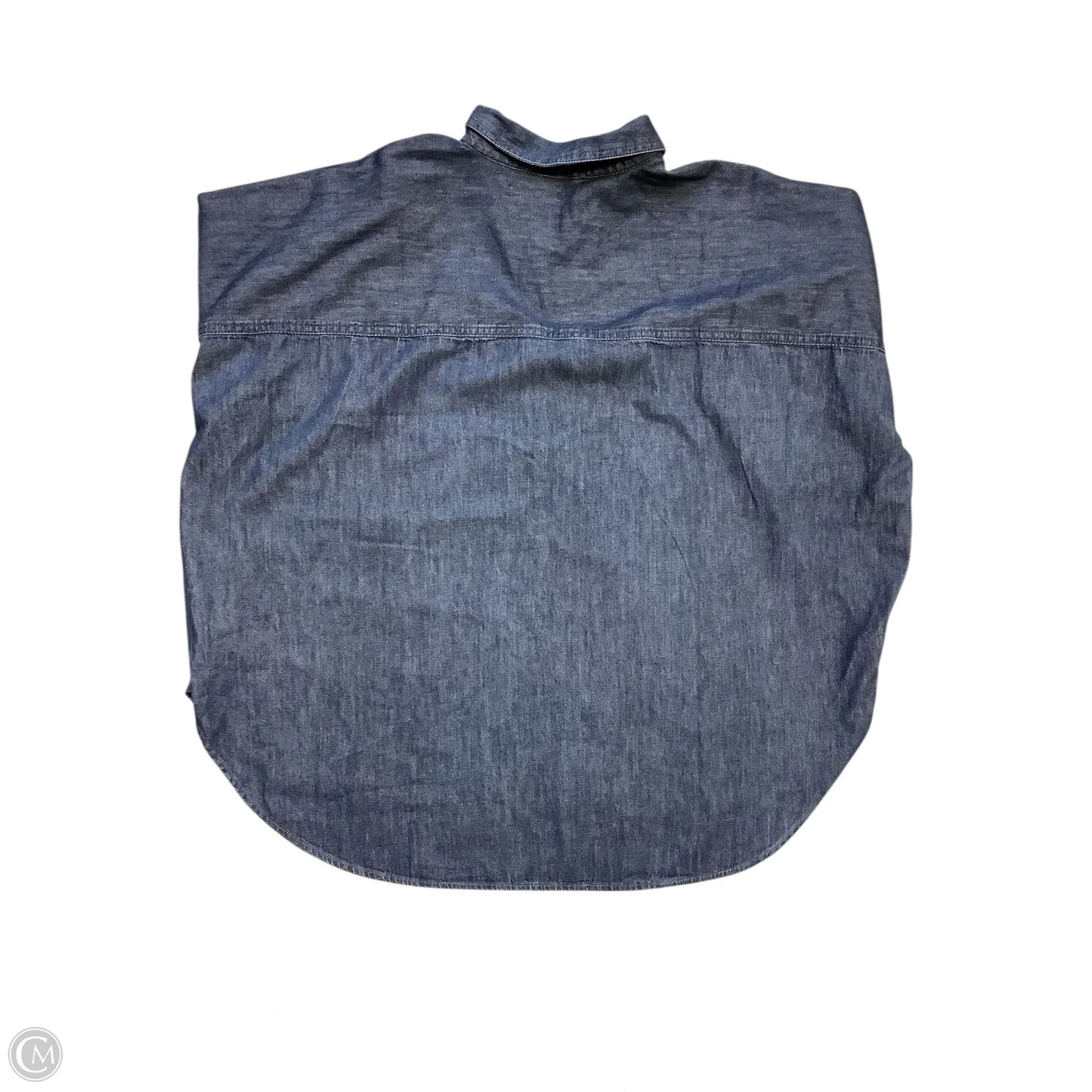 Top Short Sleeve By Loft In Blue, Size: L