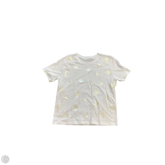 Top Short Sleeve By Elliott Lauren In White, Size: M