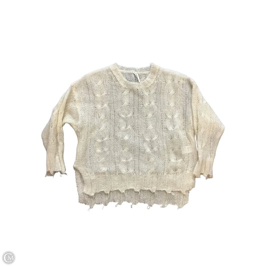 Sweater By Anthropologie In Cream, Size: M