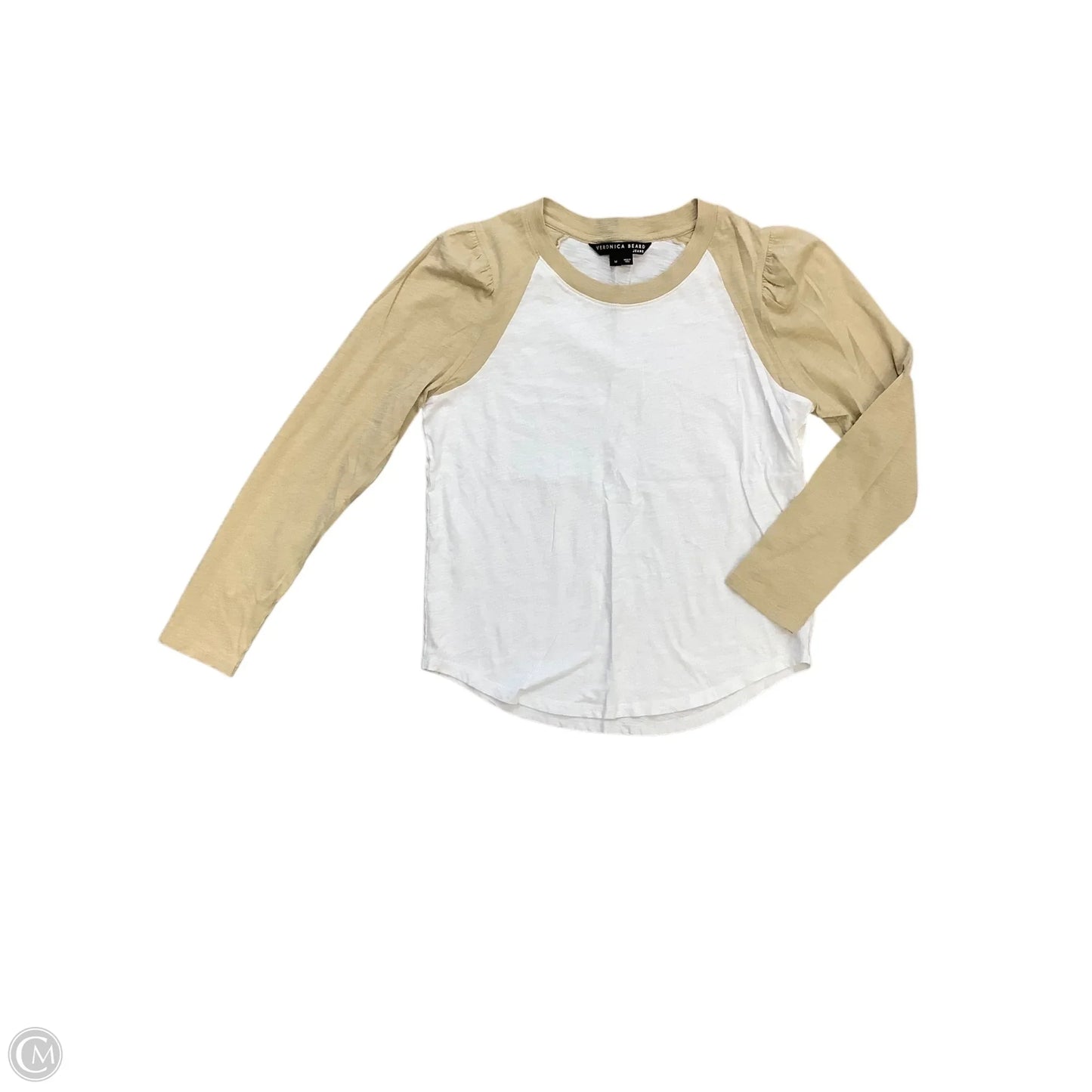 Top Long Sleeve By Veronica Beard In White, Size: M