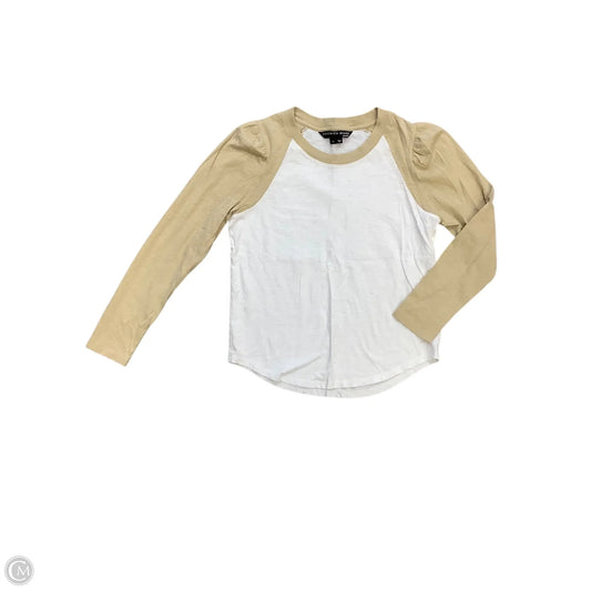 Top Long Sleeve By Veronica Beard In White, Size: M