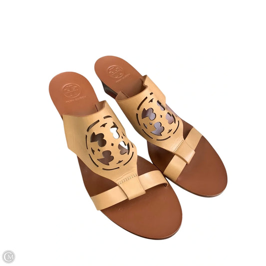 Sandals Designer By Tory Burch In Tan, Size: 8.5