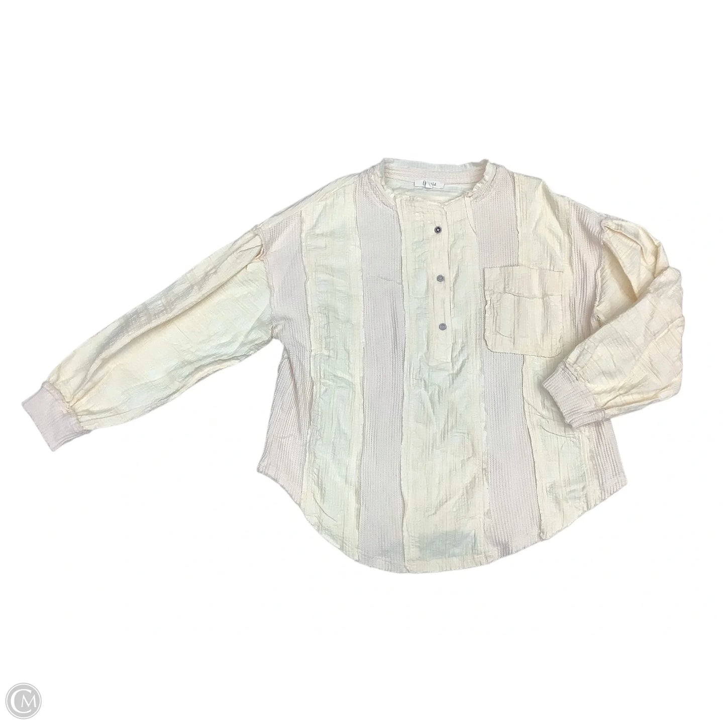 Top Long Sleeve By Oli & Hali In Cream, Size: S