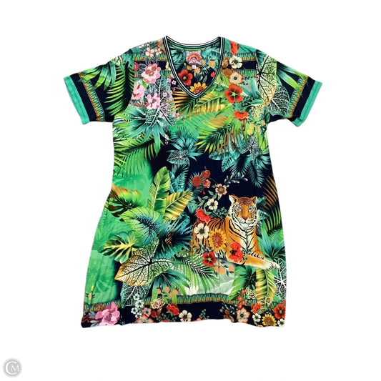 Dress Casual Short By Johnny Was In Green, Size: Xxl