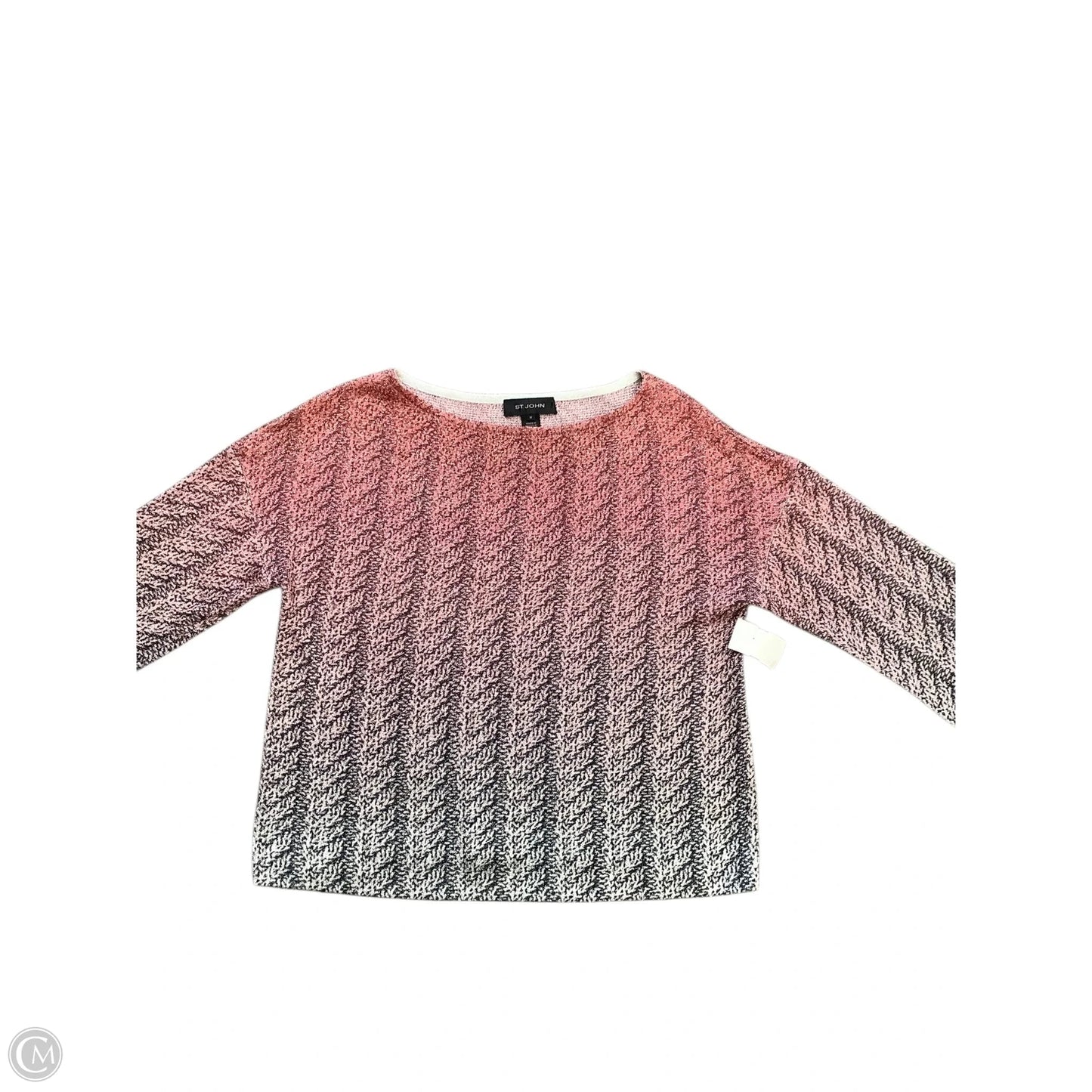 Top Long Sleeve By St. John In Pink, Size: M