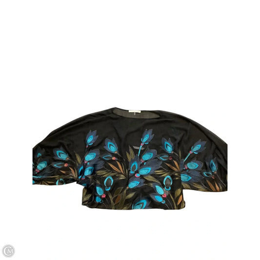 Blouse Long Sleeve By Trina Turk In Black, Size: L