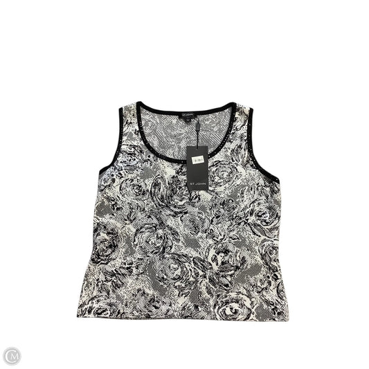 Top Sleeveless By St. John In Black, Size: L