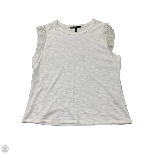 Top Short Sleeve By White House Black Market In White, Size: L