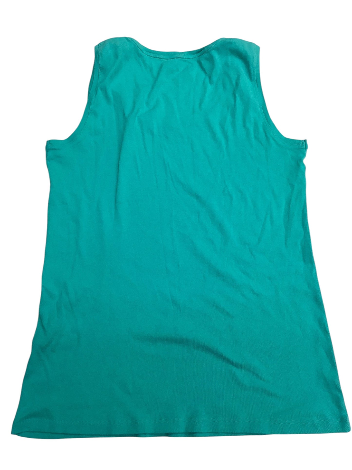 Top Sleeveless Basic By Chicos In Teal, Size: Xl