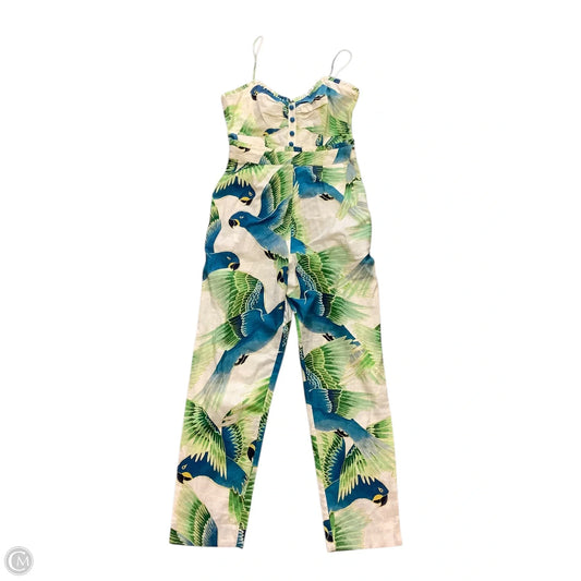 Jumpsuit By Farm Rio In Blue & Green, Size: S