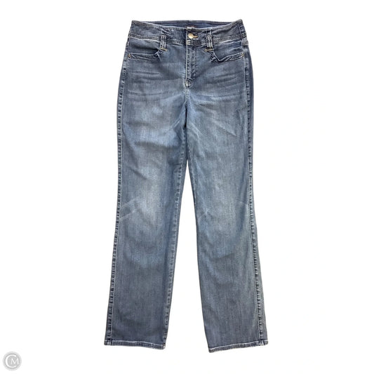 Jeans Straight By Not Your Daughters Jeans In Blue Denim, Size: 10