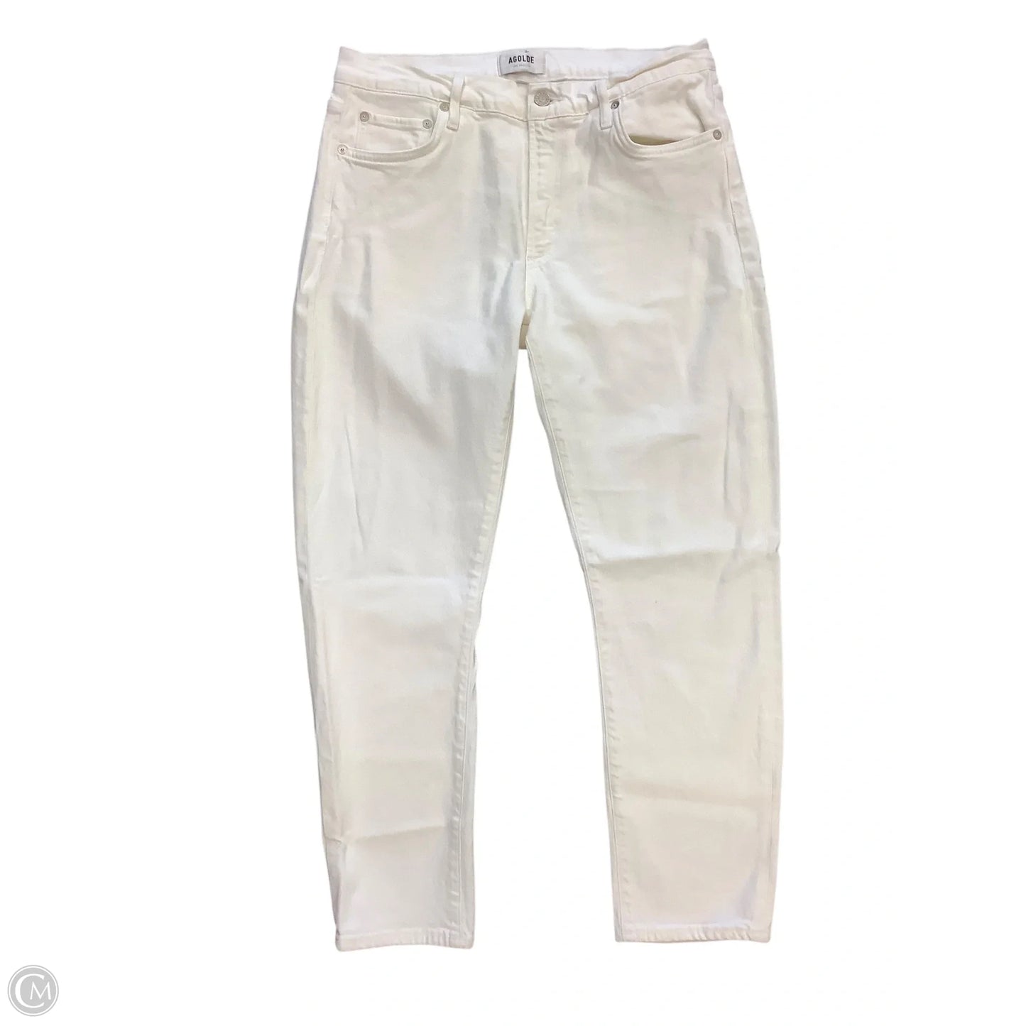 Jeans Skinny By Agolde In Cream, Size: 10(30)