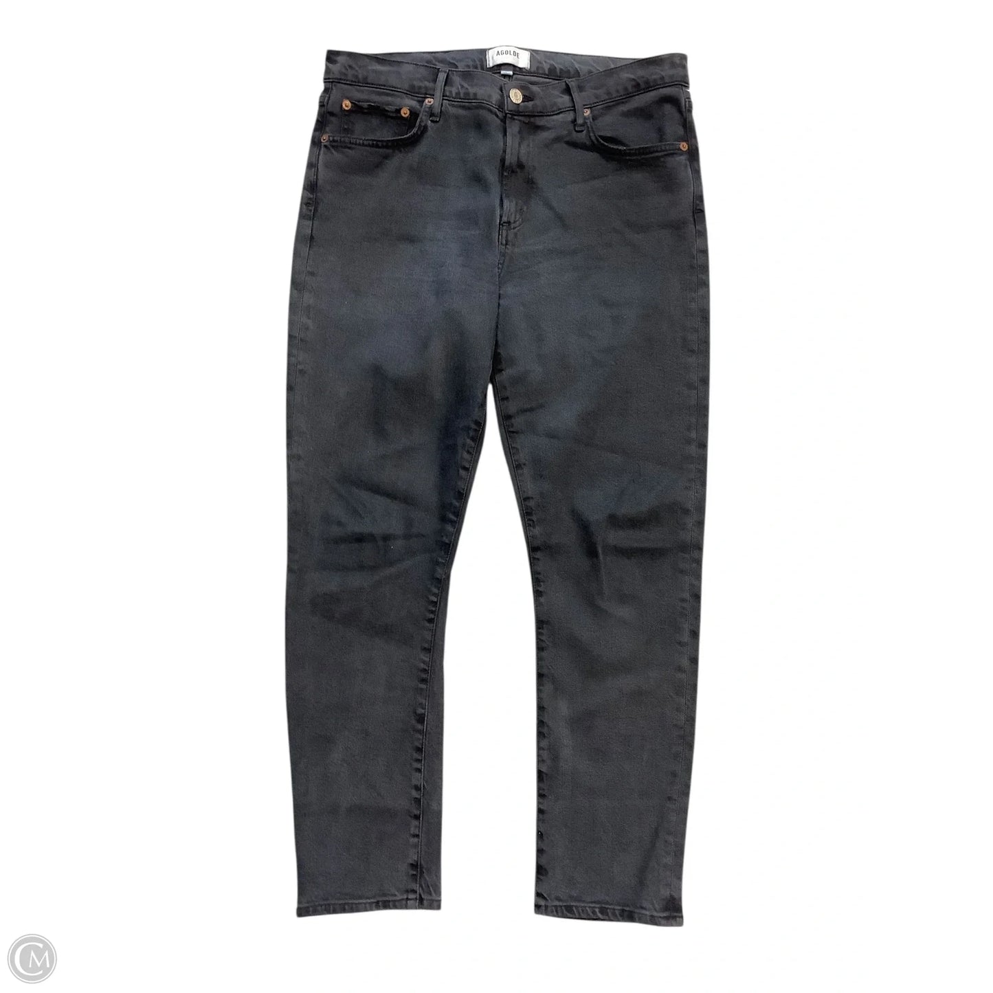 Jeans Straight By Agolde In Black, Size: 8(29)