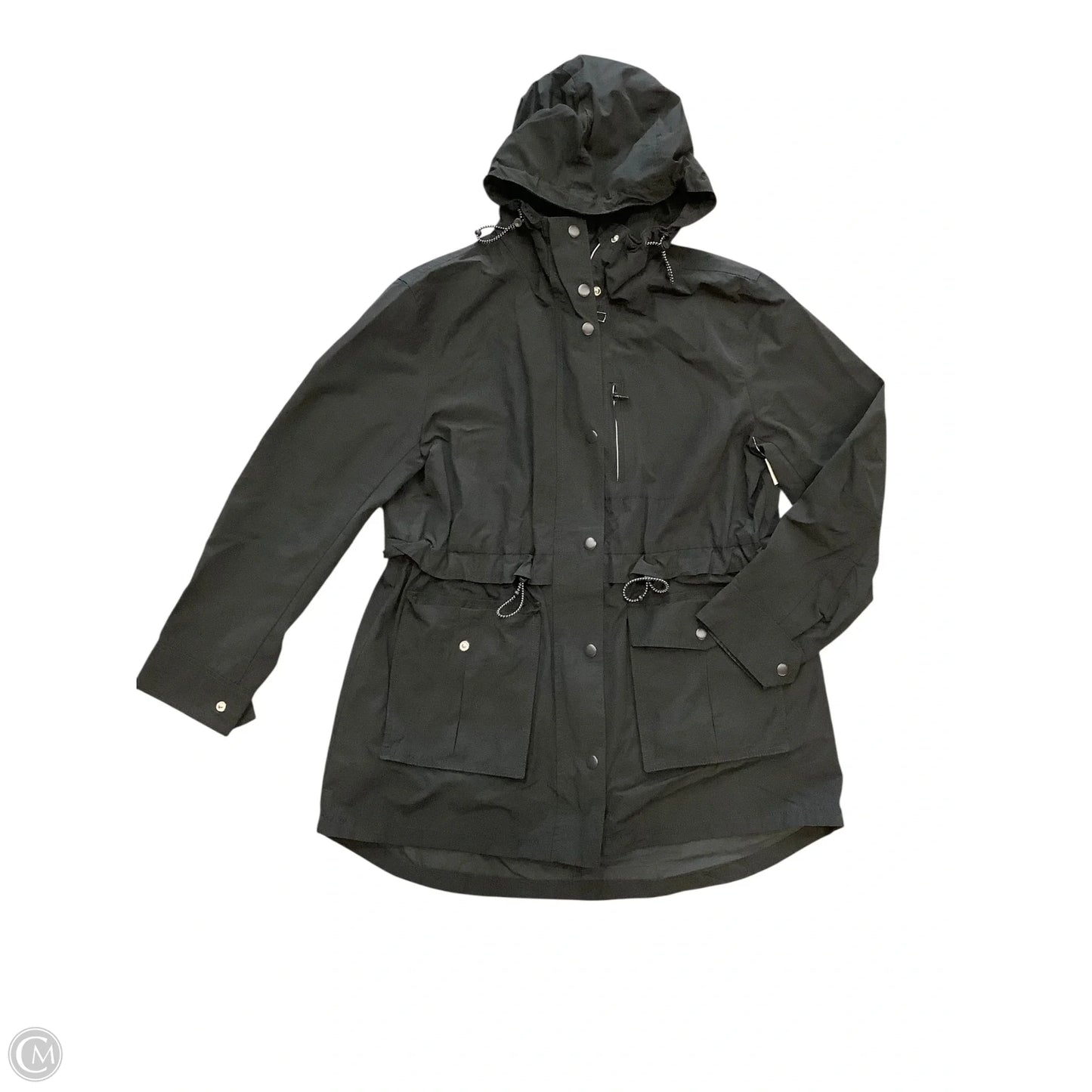 Jacket Windbreaker By J. Crew In Black, Size: S