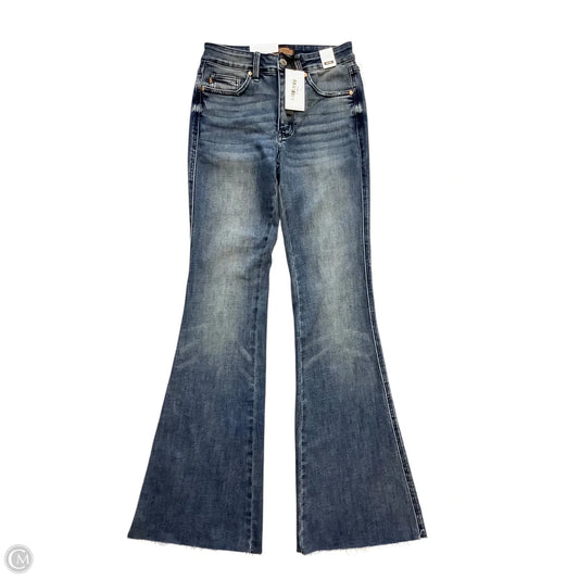 Jeans Flared By Judy Blue In Blue Denim, Size: 3/4(26)