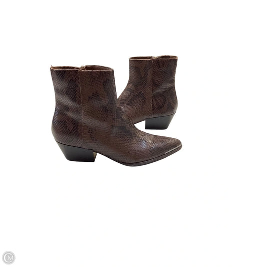 Boots Ankle Heels By Dolce Vita In Brown, Size: 8.5
