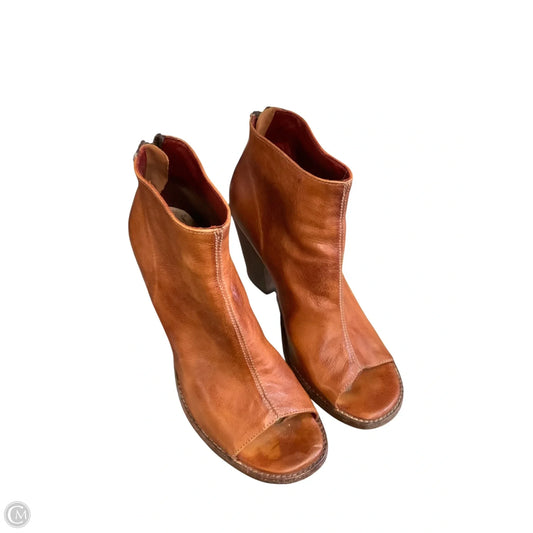 Boots Ankle Heels By Bed Stu In Brown, Size: 8