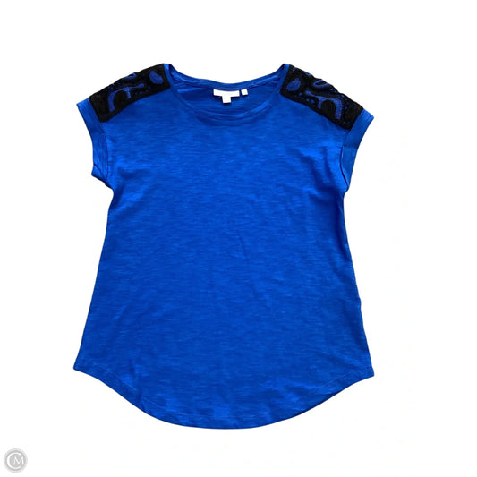 Top Sleeveless By Chicos In Blue & Brown, Size: Xs