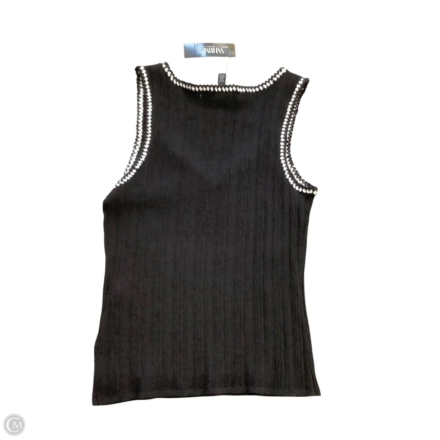 Top Sleeveless By White House Black Market In Black & White, Size: L