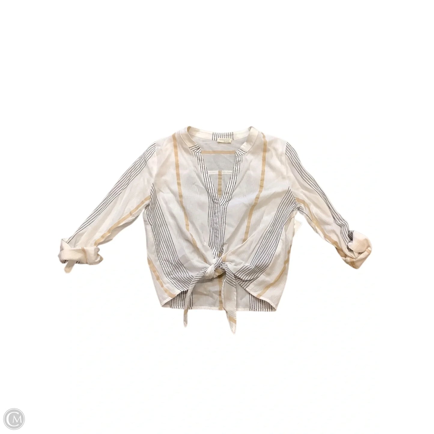 Top Long Sleeve By Lovestitch In White, Size: S