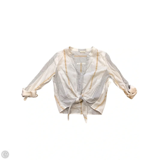 Top Long Sleeve By Lovestitch In White, Size: S