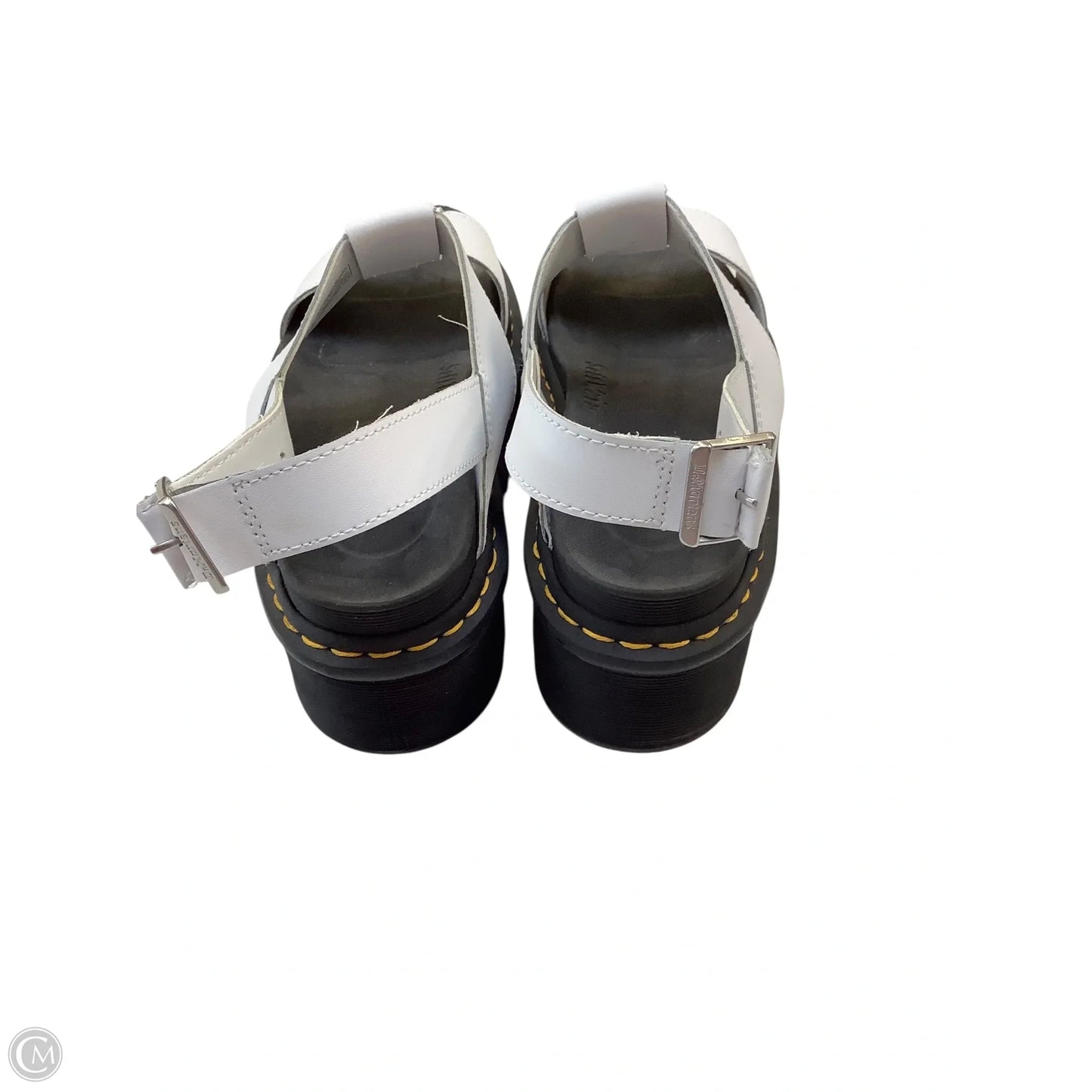 Sandals Heels Platform By Dr Martens In White, Size: 9