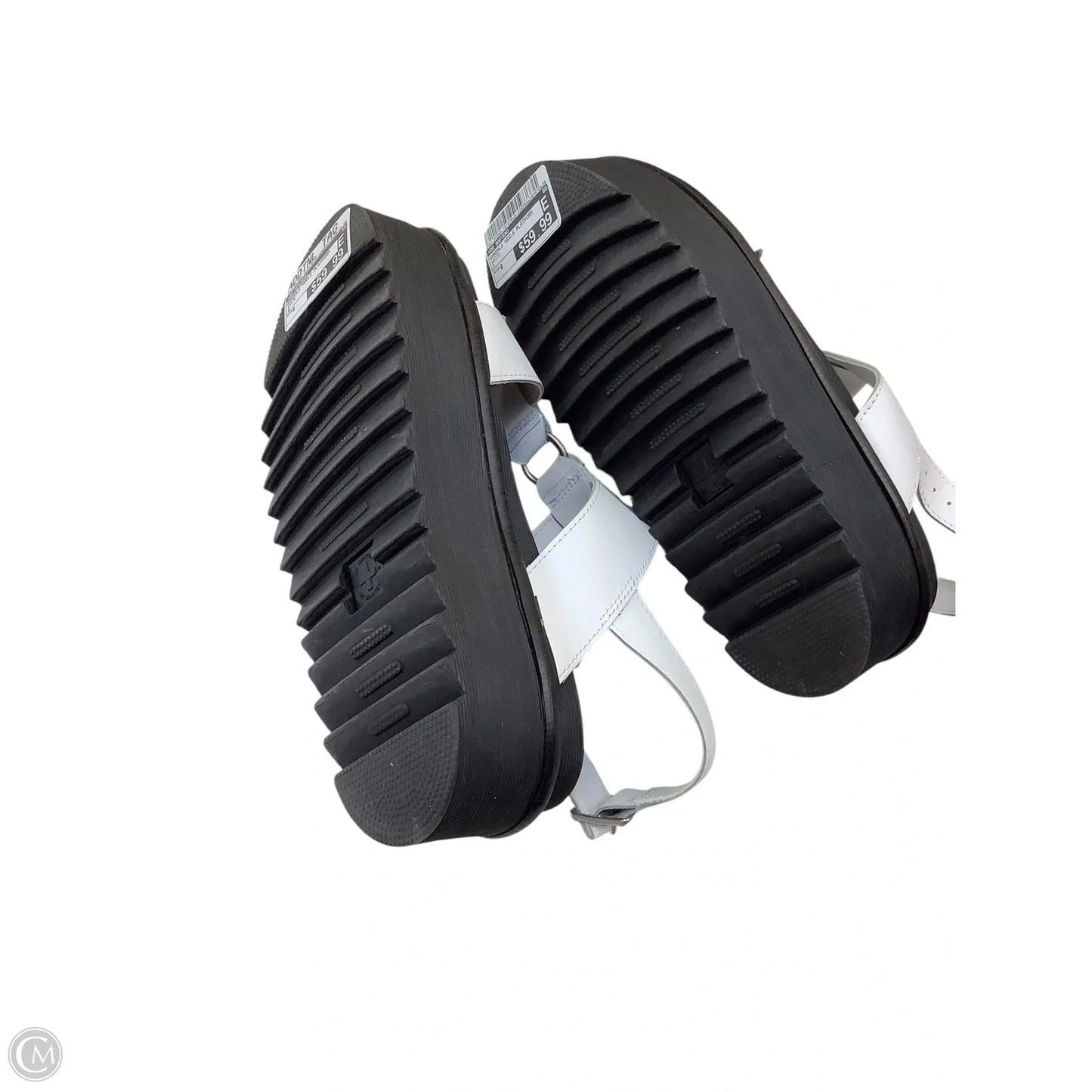 Sandals Heels Platform By Dr Martens In White, Size: 9