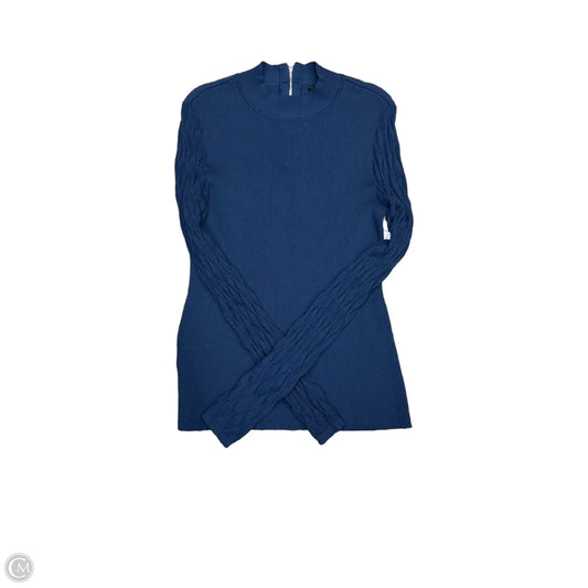 Blouse Long Sleeve By White House Black Market In Blue, Size: Xl
