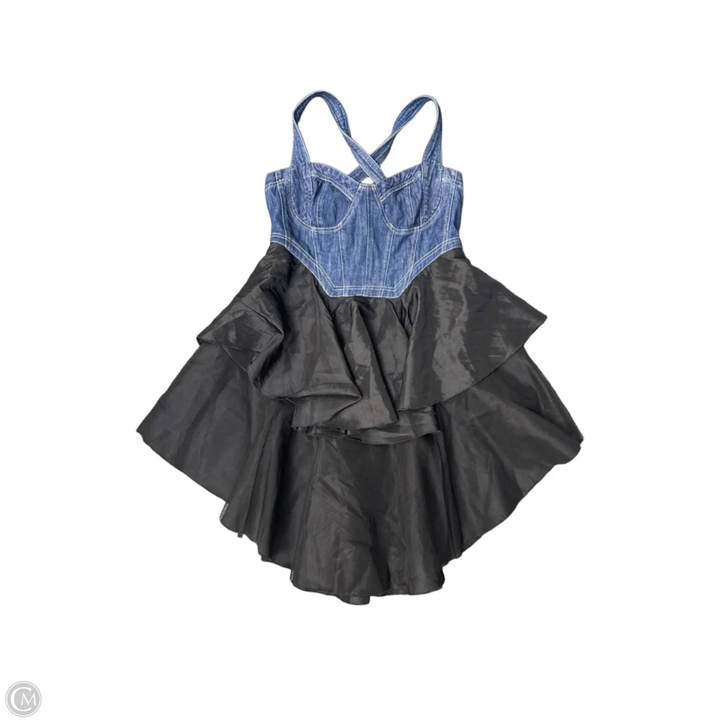 Dress Casual Short By Pilcro In Black & Blue, Size: L