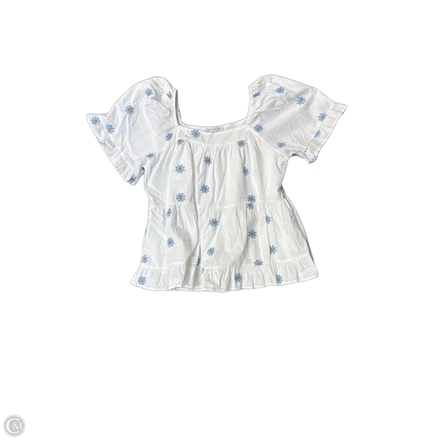 Top Short Sleeve By Hayden La In White, Size: L