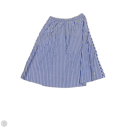 Skirt Maxi By Gap In Blue & White, Size: Xl