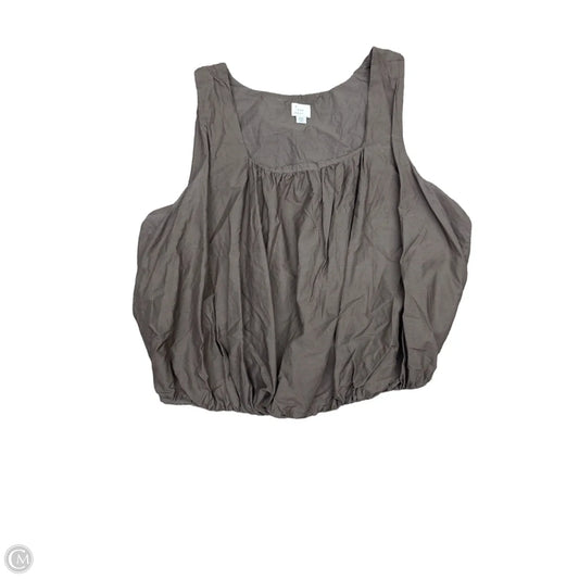 Top Sleeveless By A New Day In Brown, Size: Xxl